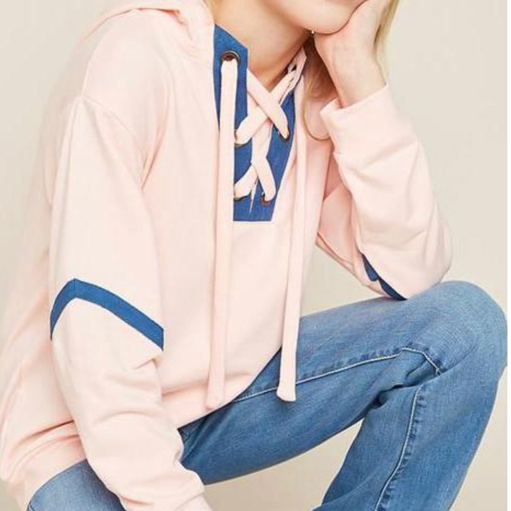 Hayden Girls: Pale pink Hoodie Sweatshirt